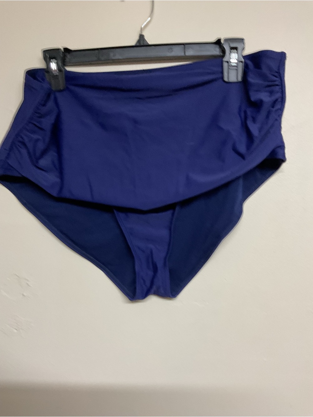 High-Waist Women’s Swim Bottoms in Deep Blue